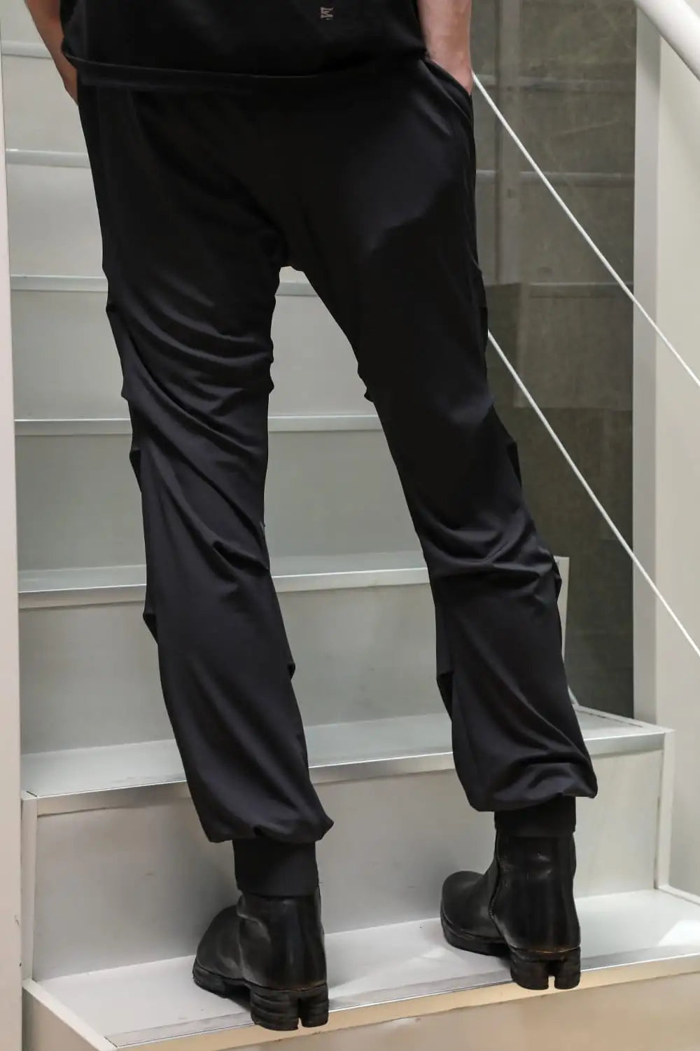 Jogger pants hybrid yarn jersey