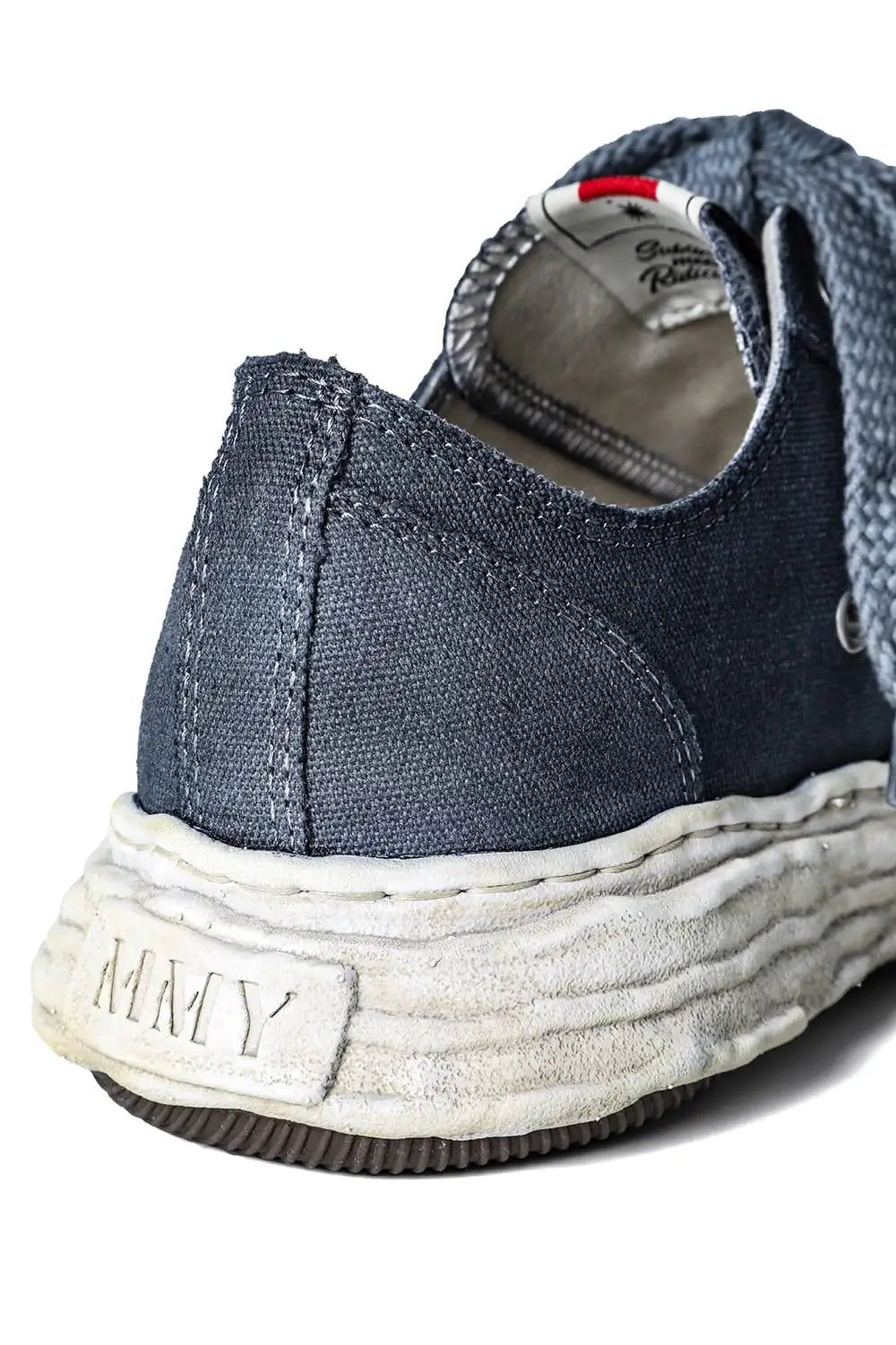 PETERSON 23 canvas garment dye Low-Top sneakers Black