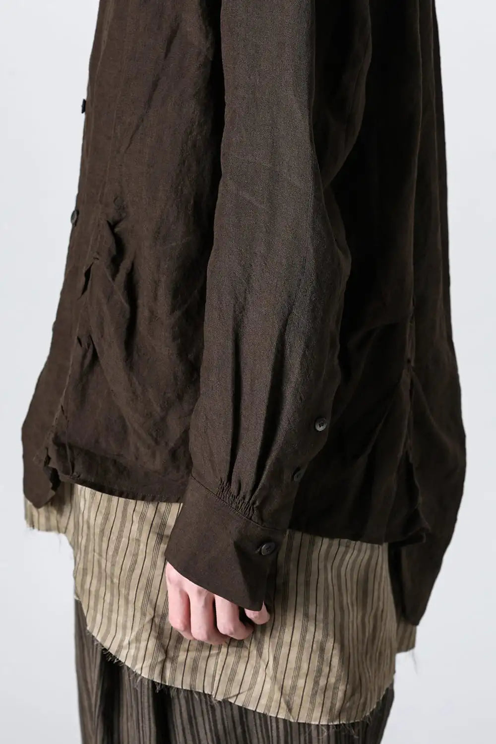 Layered Wrinkled Effect Shirt