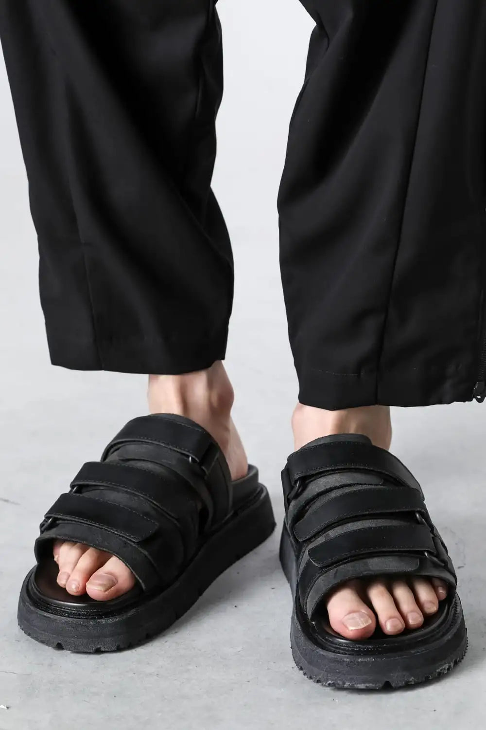 Sandals calf leather Black