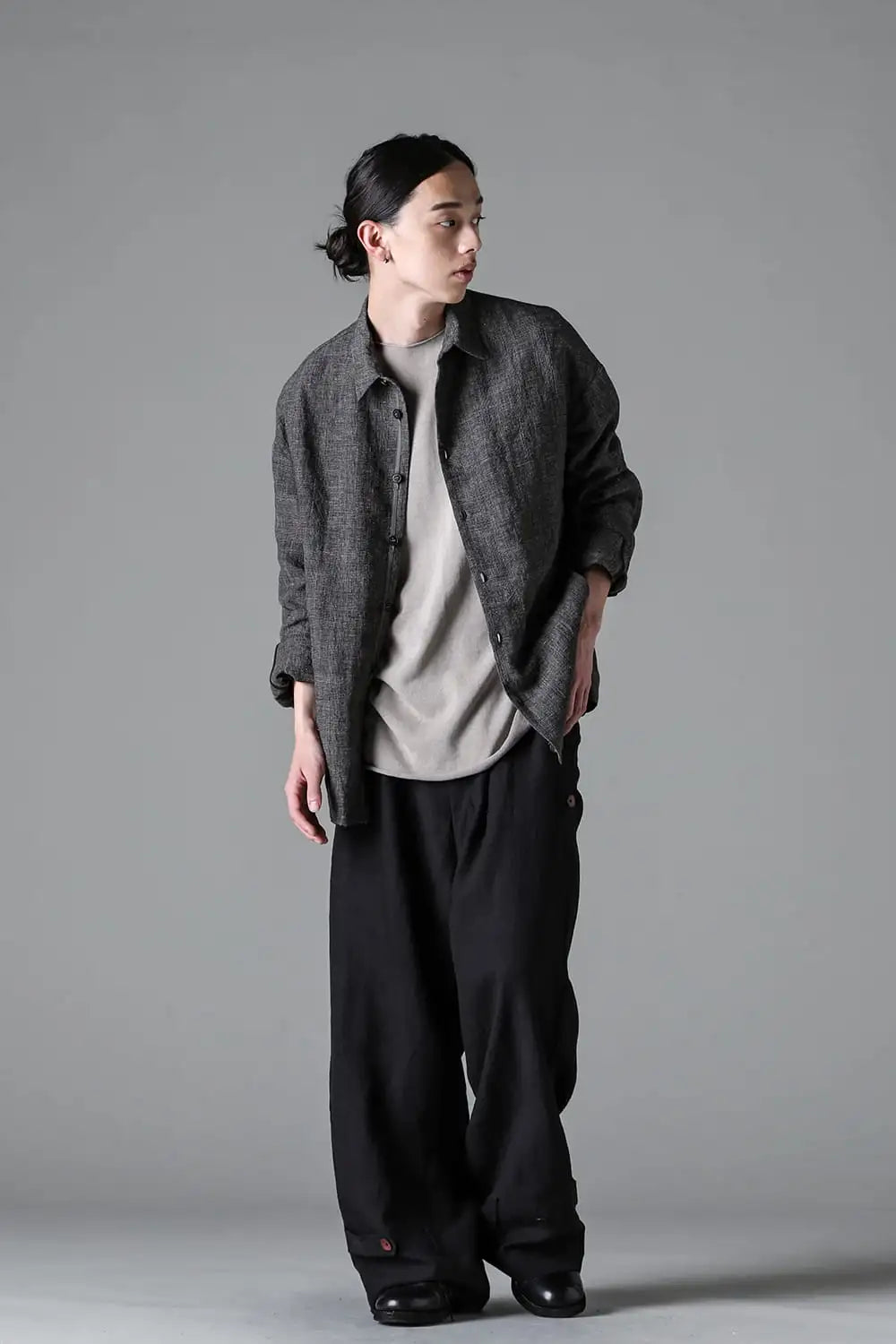 ジャケット リネン グレンチェック