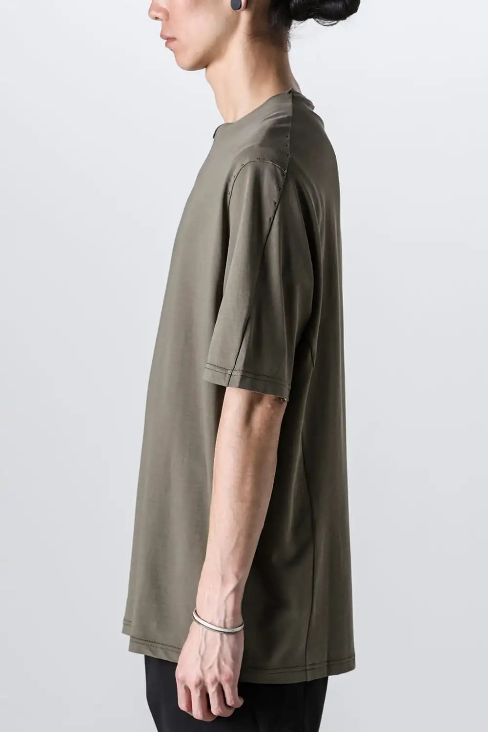 Short sleeve high twist jersey Olive