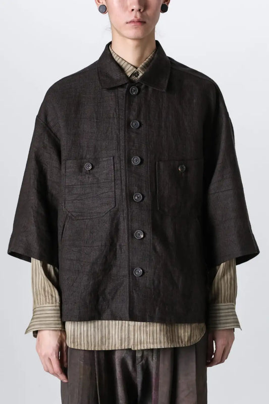 Oversized Short Sleeve Workers Shirt