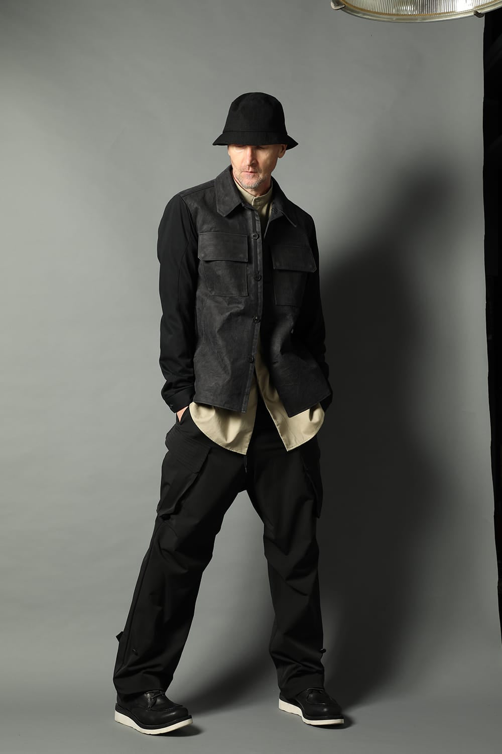 Leather CPO shirt Dyneema leather