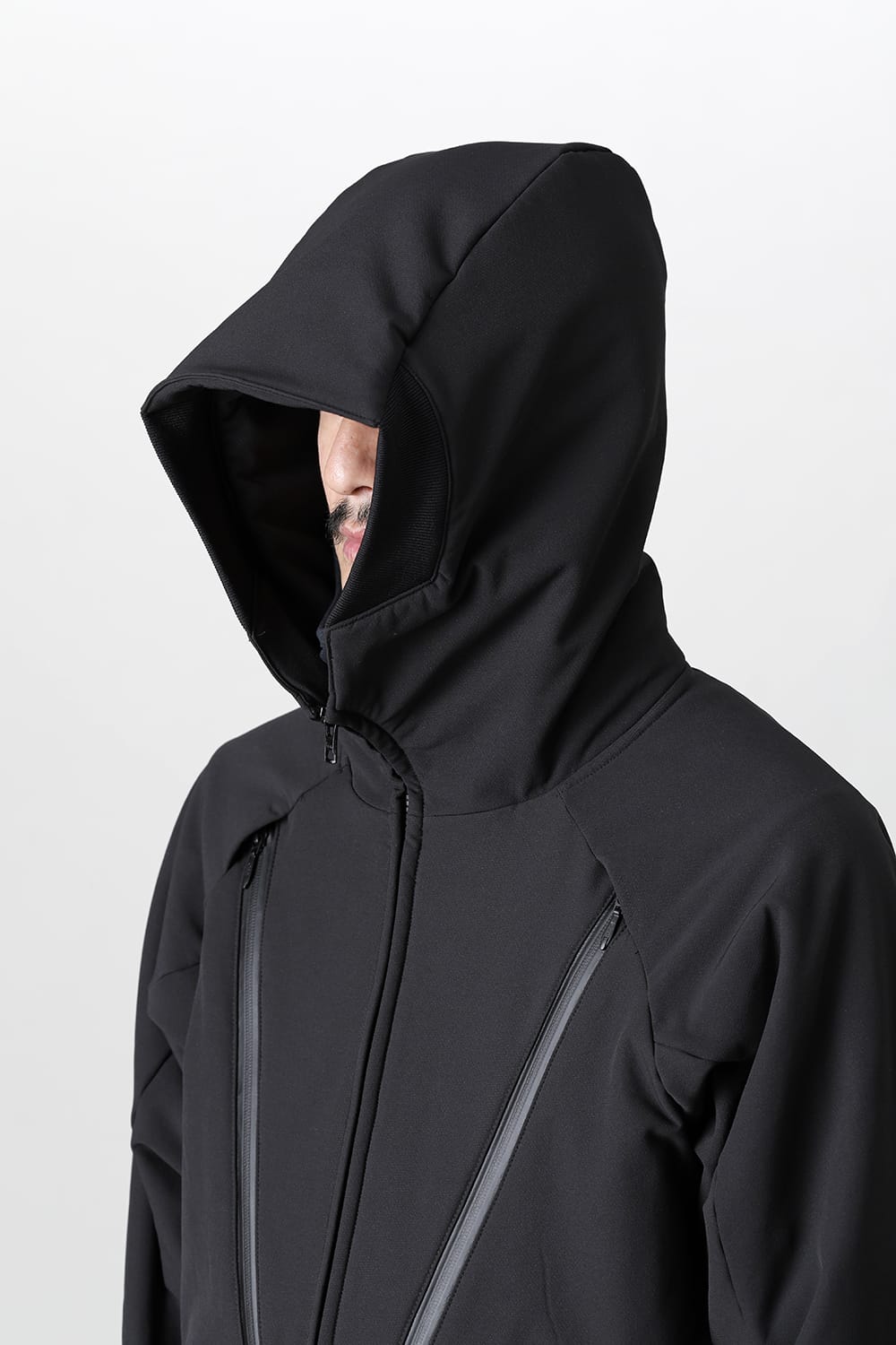 Vacuum Neck Soft Shell Parka Black