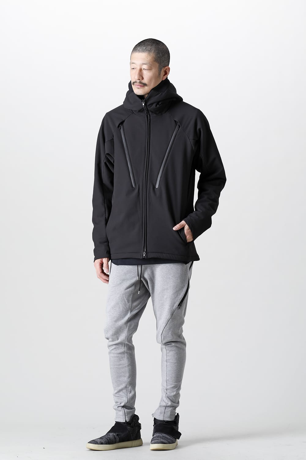 Vacuum Neck Soft Shell Parka Black