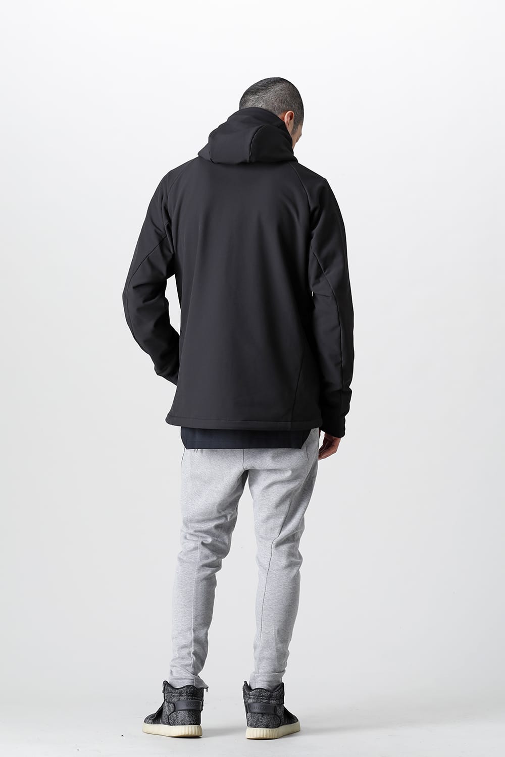 Vacuum Neck Soft Shell Parka Black