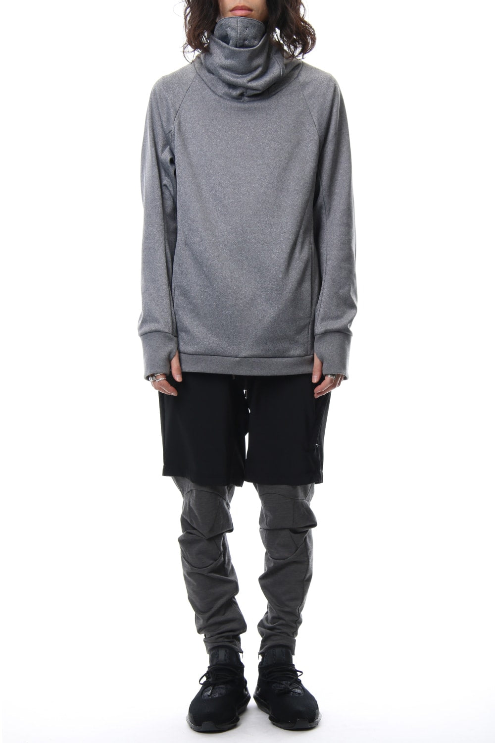 COVERED NECK L/S