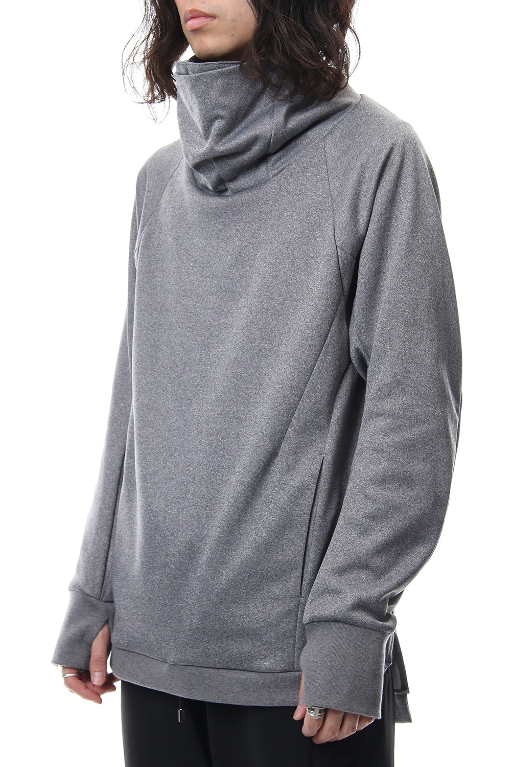 COVERED NECK L/S