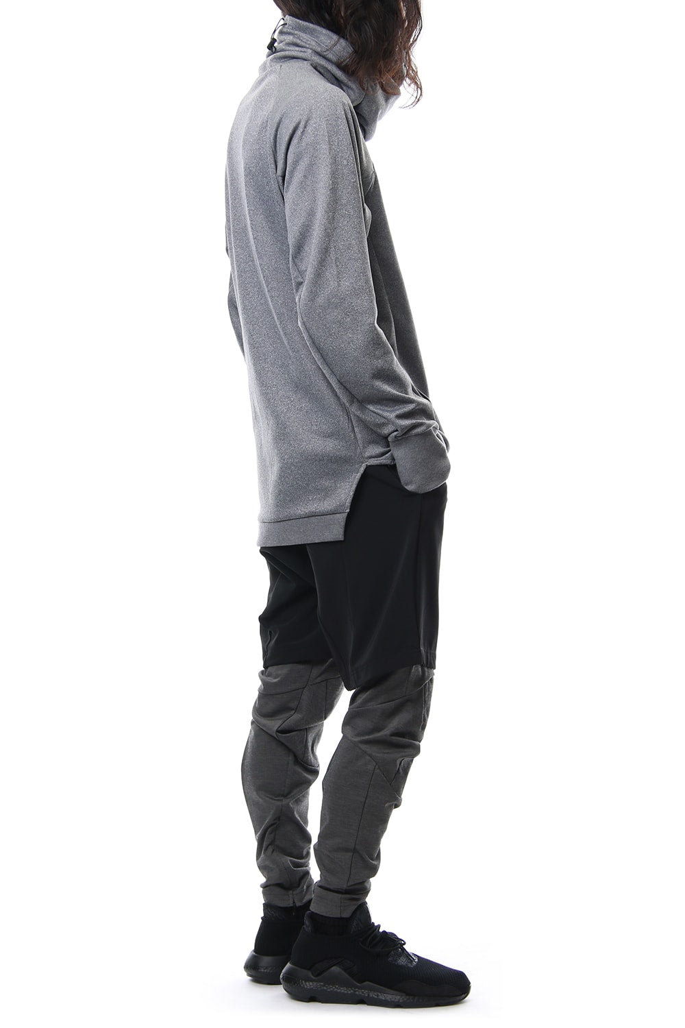 COVERED NECK L/S