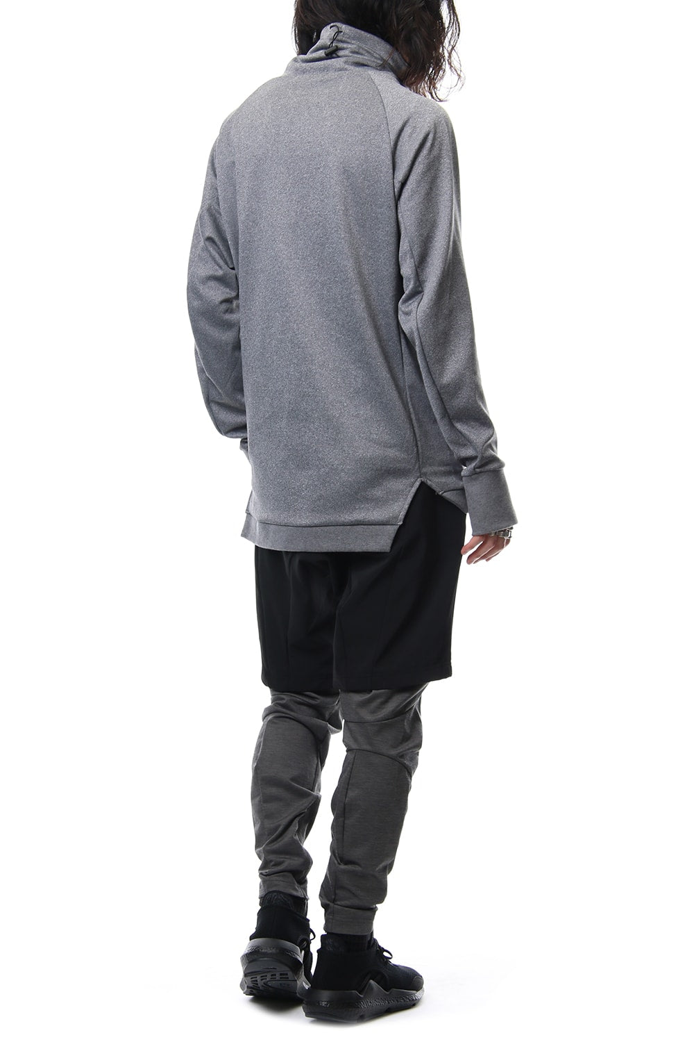 COVERED NECK L/S