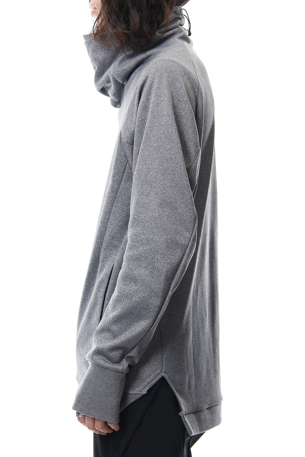 COVERED NECK L/S