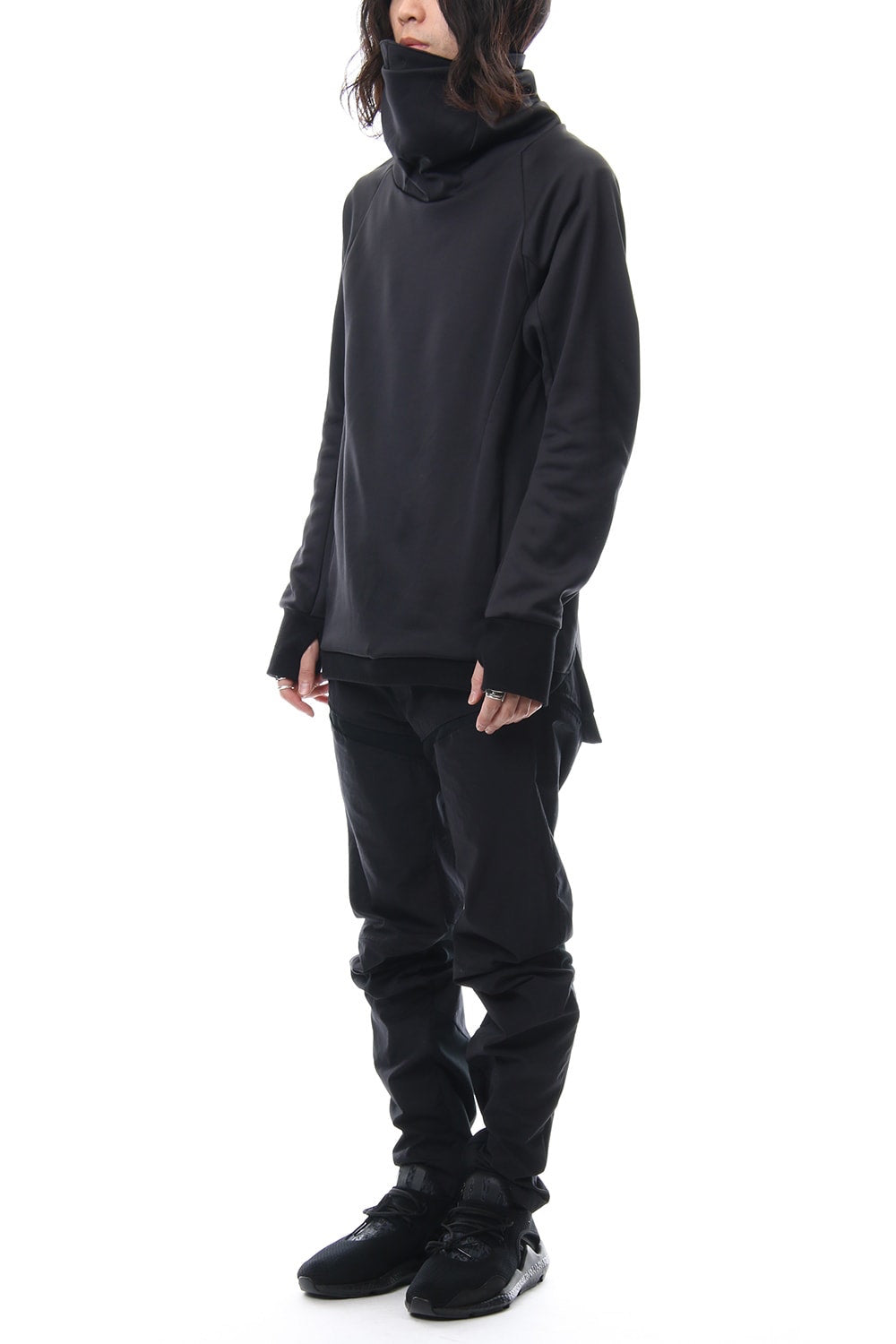 COVERED NECK L/S