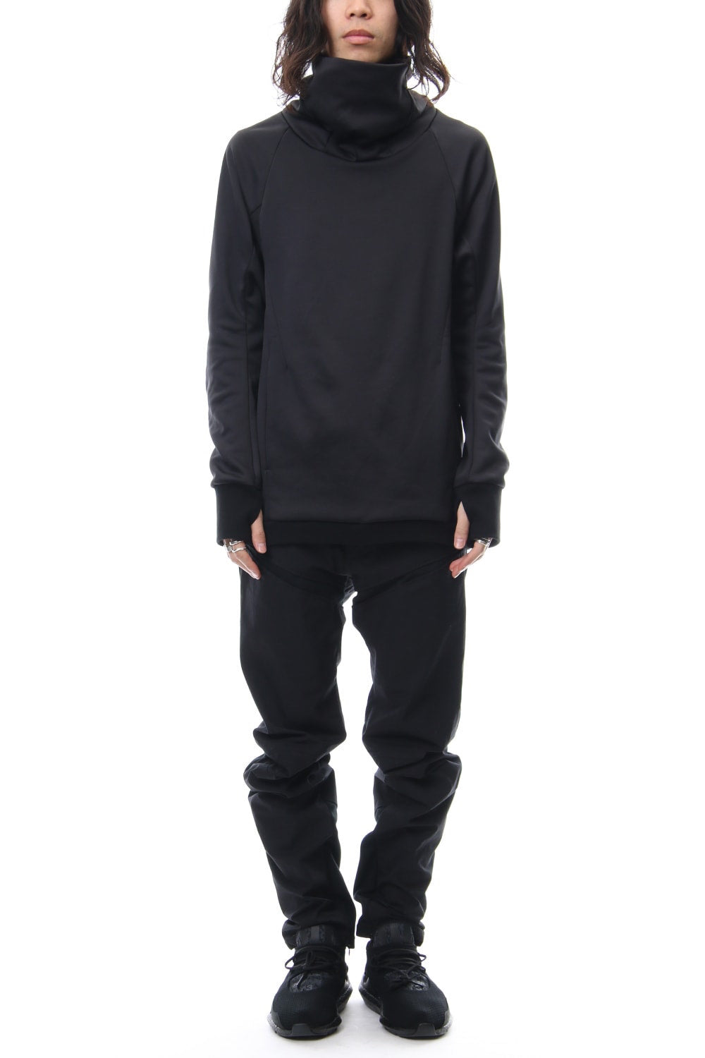 COVERED NECK L/S