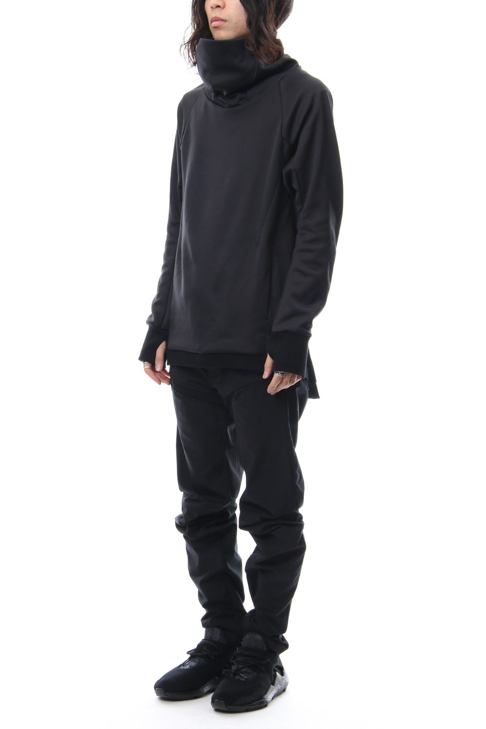 COVERED NECK L/S