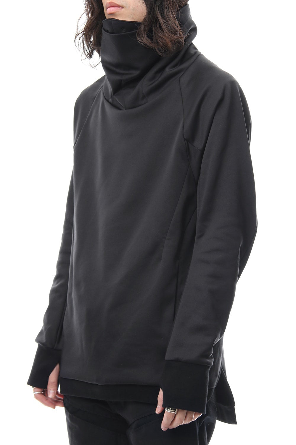 COVERED NECK L/S