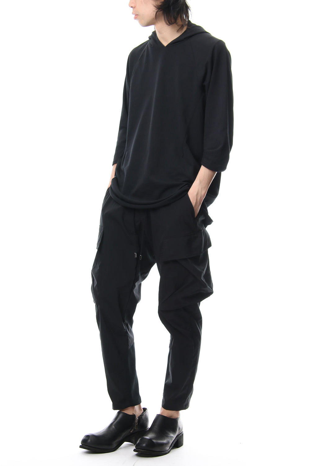 3/4 SLEEVE PARKA Black - CM-1804