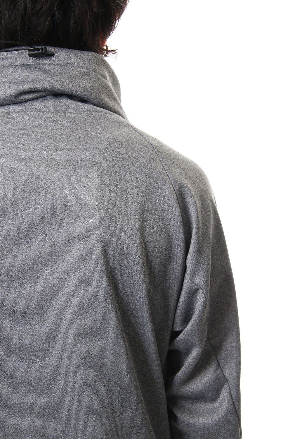 COVERED NECK L/S T.GRAY