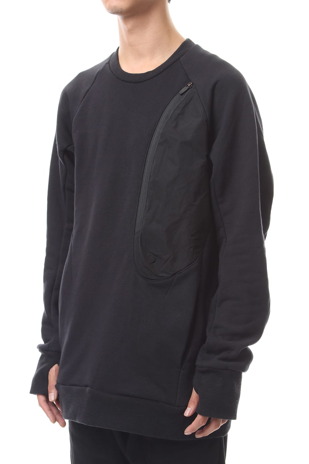 SURVIVAL CREW NECK TOP BLACK