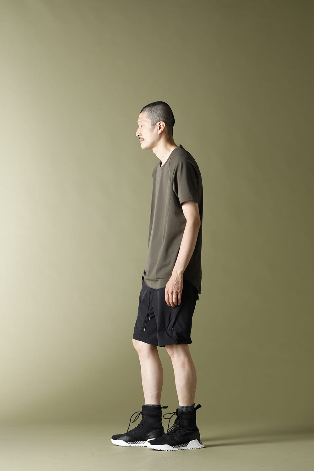 クルーネック ラグランS/S Khaki