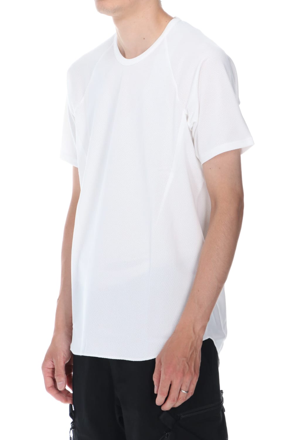 クルーネック ラグランS/S White