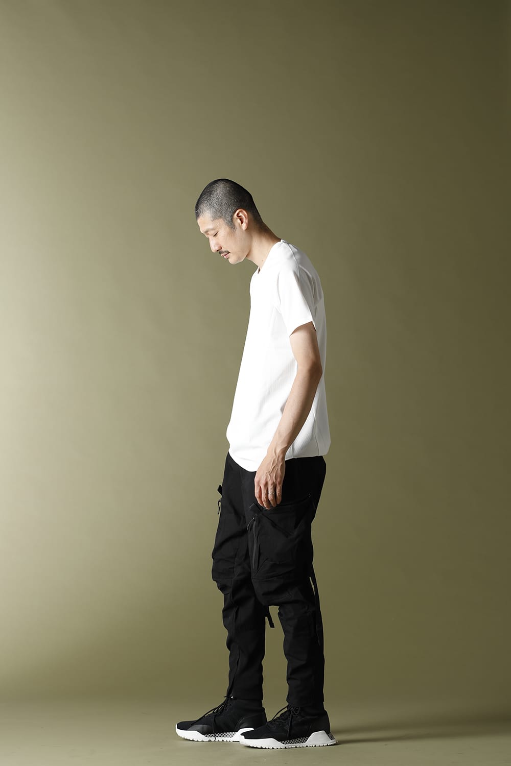 クルーネック ラグランS/S White