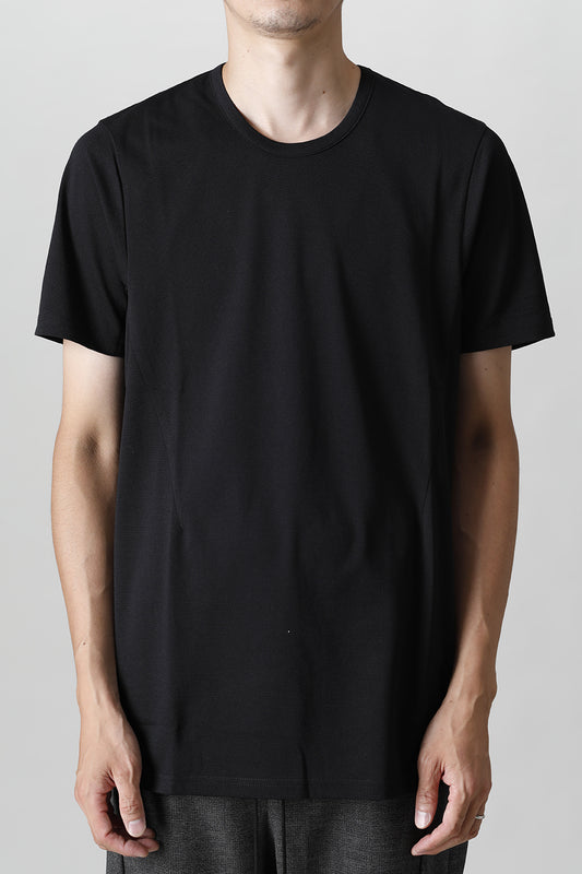 Crew Neck Sidevents S/S Black