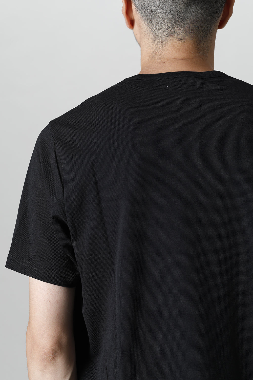 Crew Neck Sidevents S/S Black