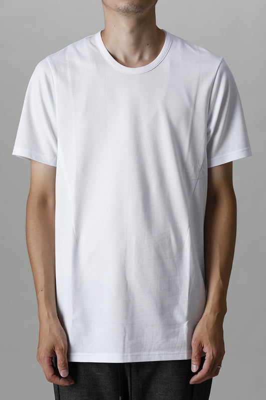 Crew Neck Sidevents S/S White