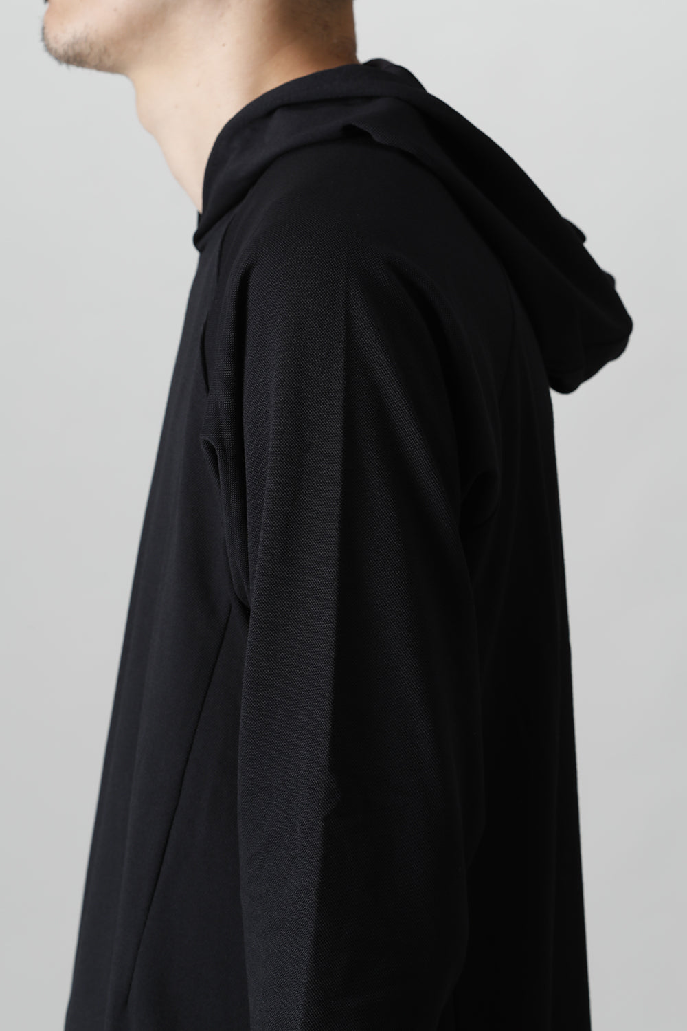 3/4 Sleeve Parka Black