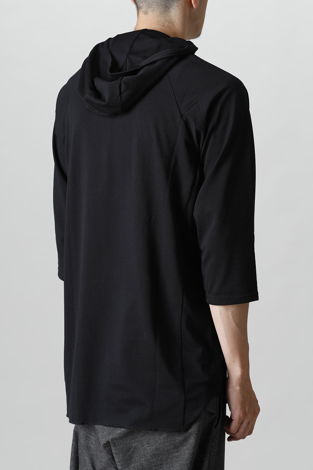 3/4 Sleeve Parka Black