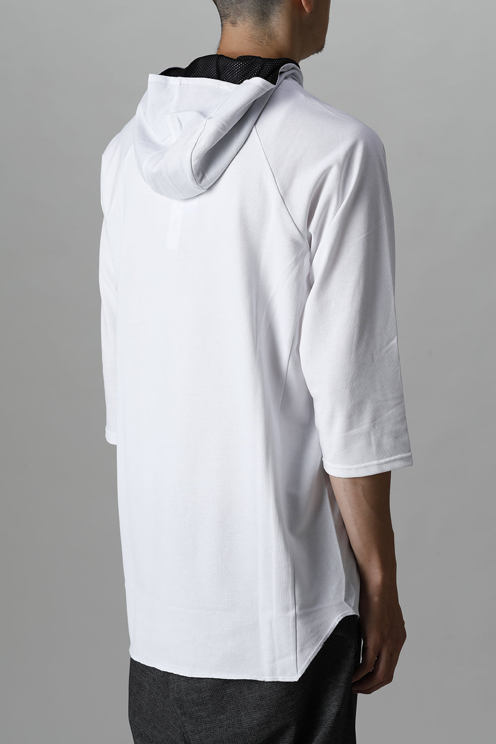 3/4 Sleeve Parka White