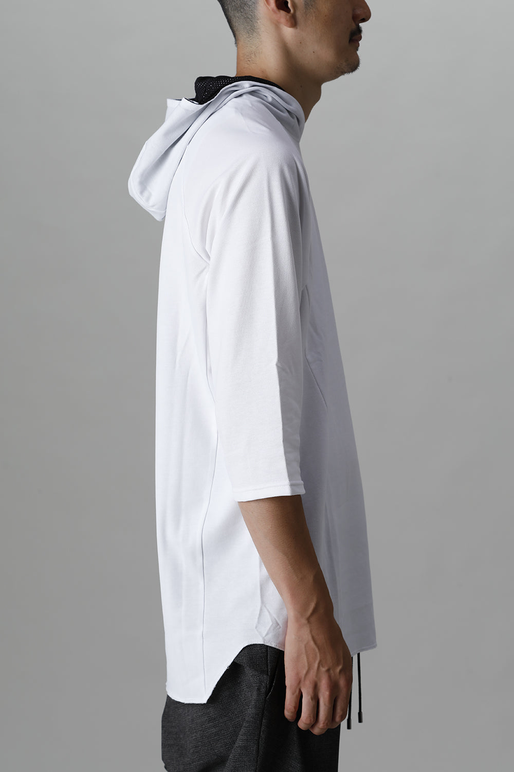 3/4 Sleeve Parka White