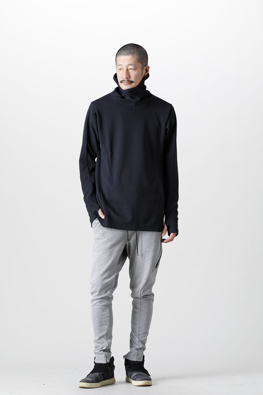 Balaclava Neck LS Black