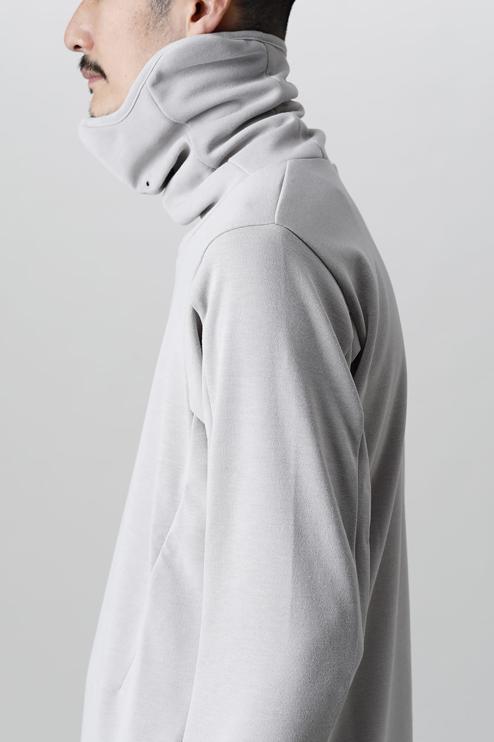 Balaclava Neck LS Gray