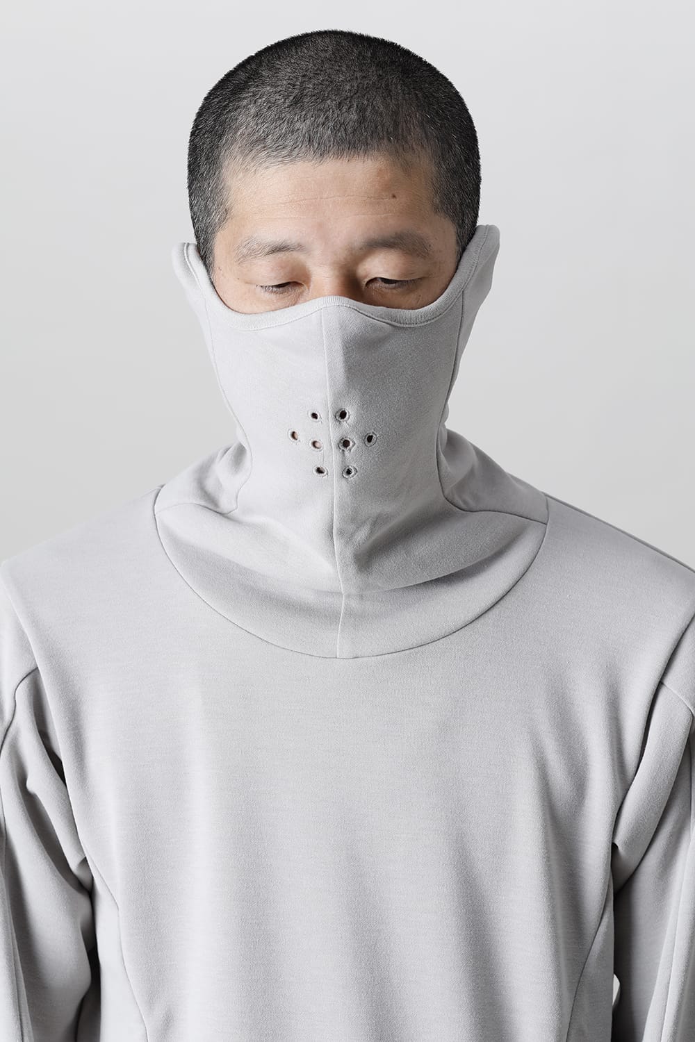 Balaclava Neck LS Gray