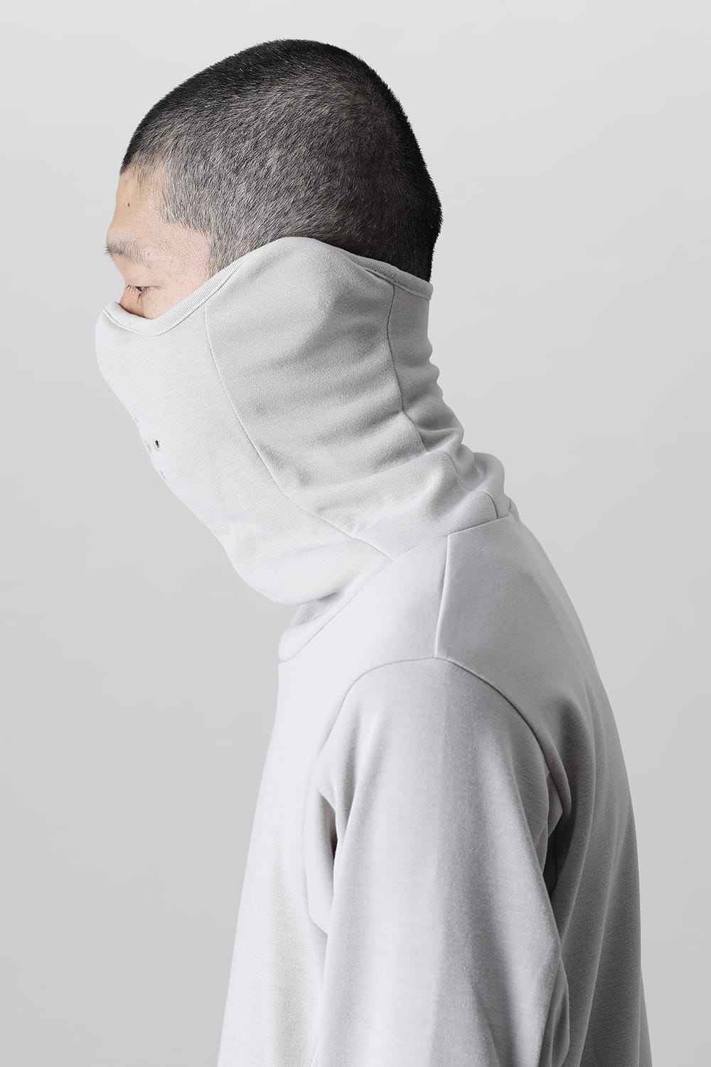 Balaclava Neck LS Gray