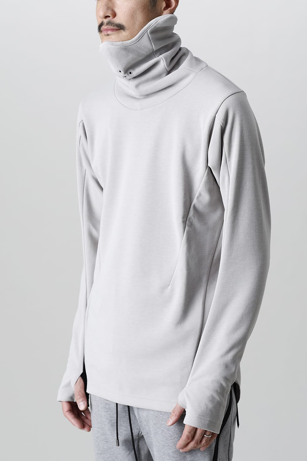 Balaclava Neck LS Gray