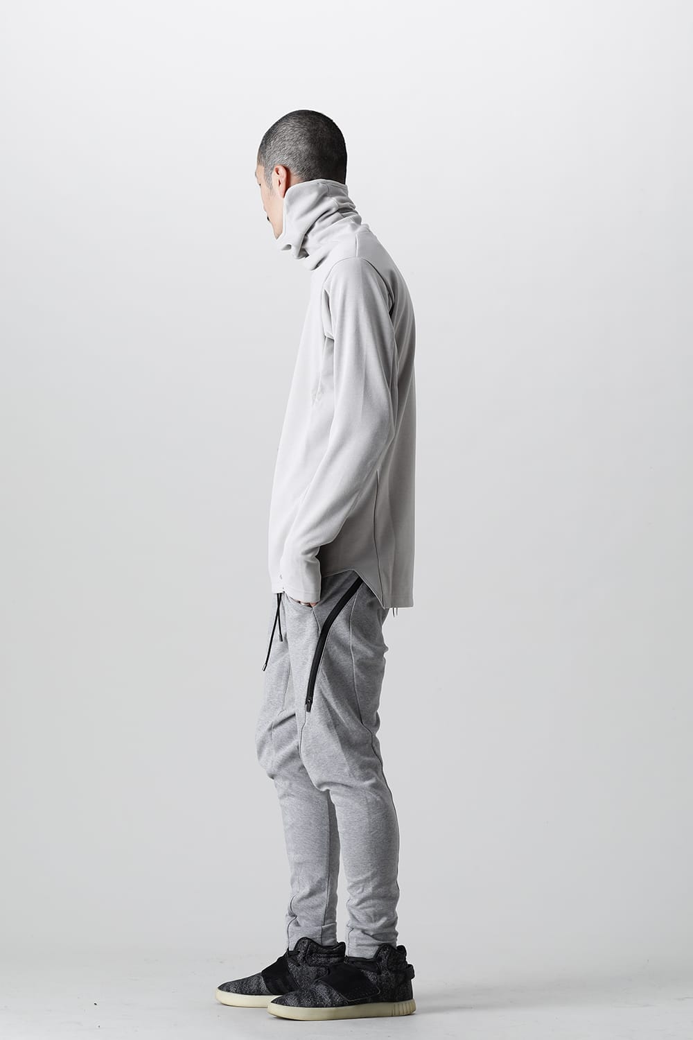 Balaclava Neck LS Gray