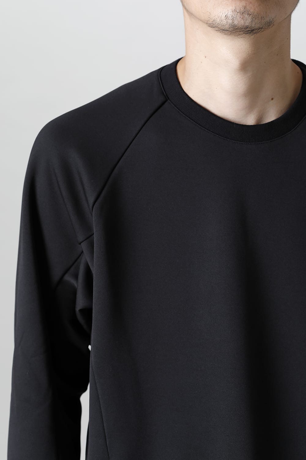 Tech Crew Neck Top Black