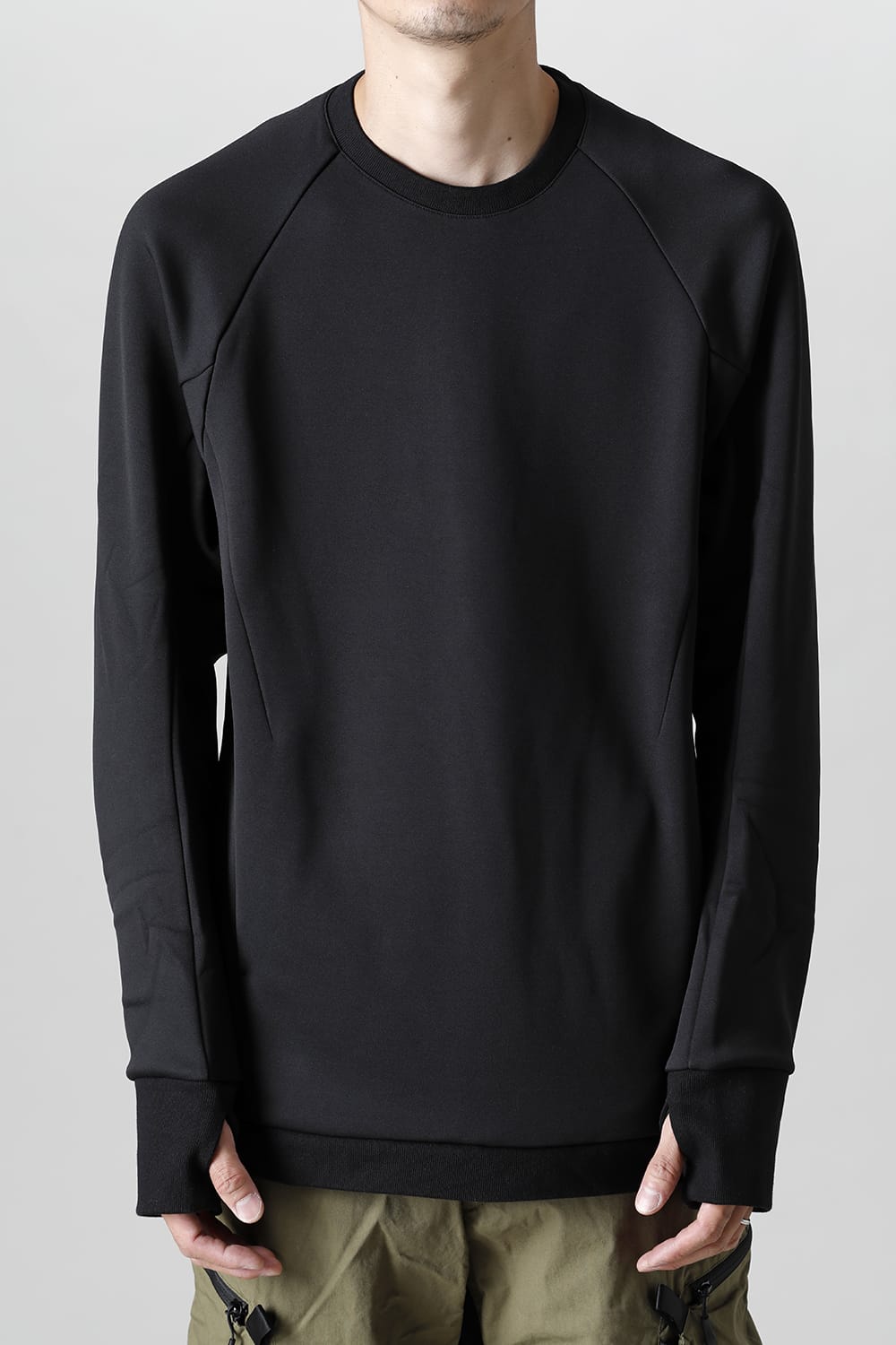 Tech Crew Neck Top Black