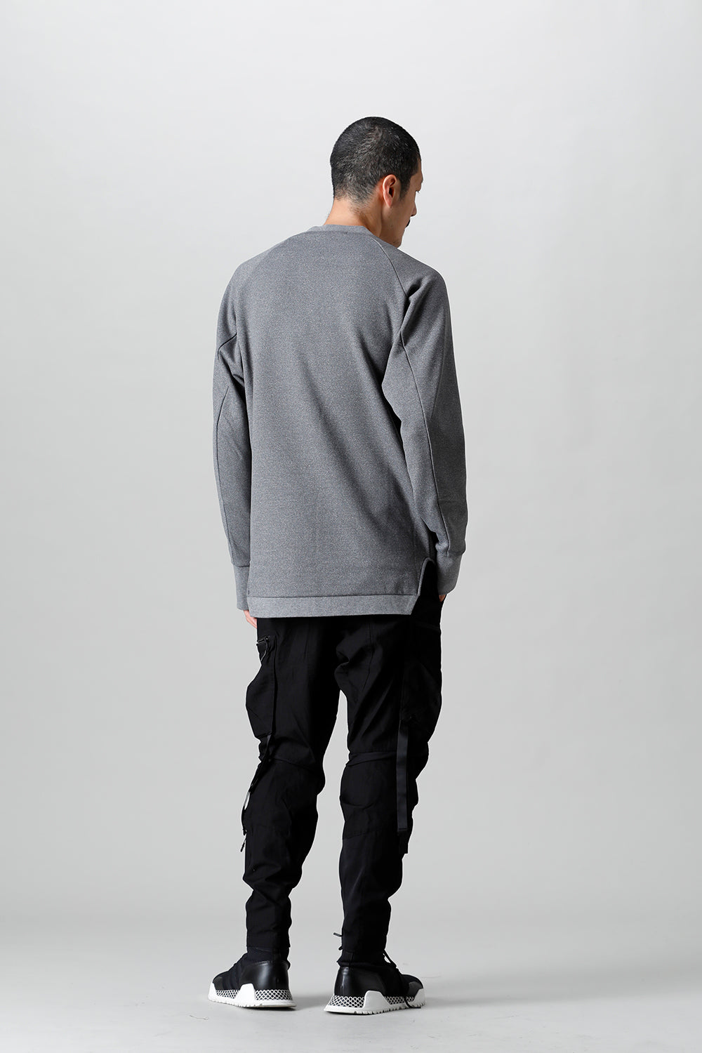 Tech Crew Neck Top T.Gray