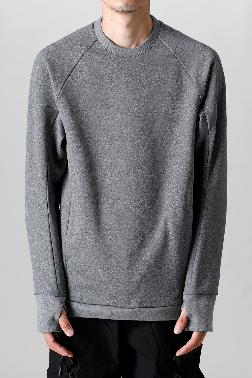 Tech Crew Neck Top T.Gray