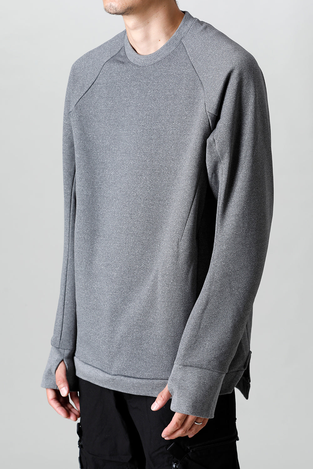 Tech Crew Neck Top T.Gray