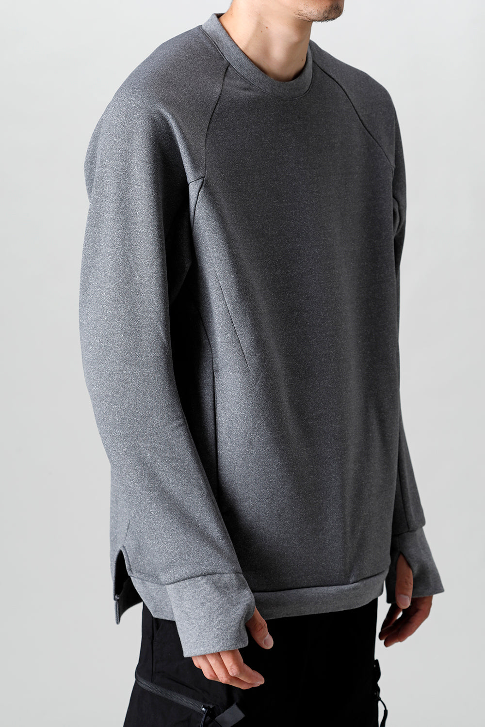 Tech Crew Neck Top T.Gray