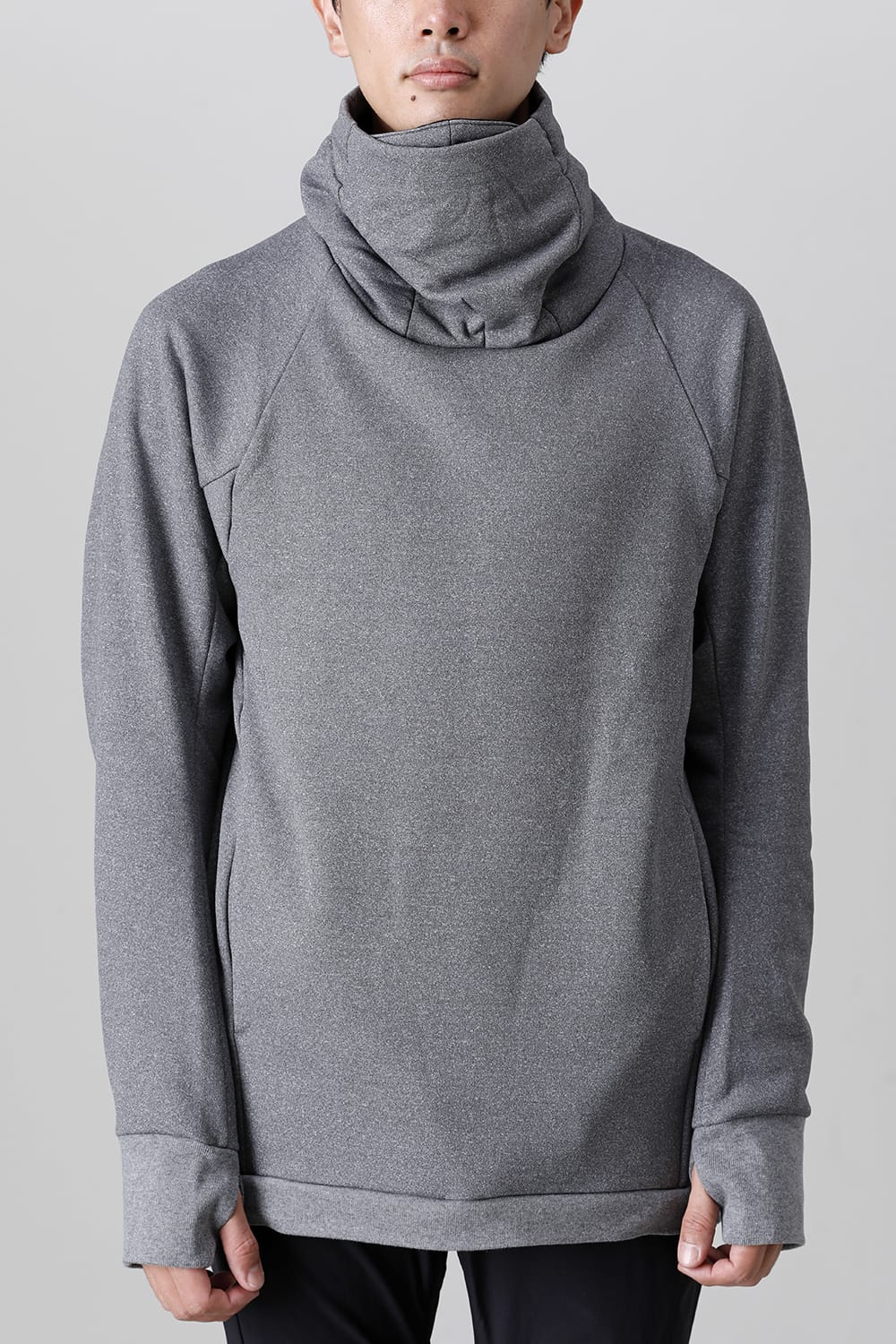 Covered Neck L/S T.Gray