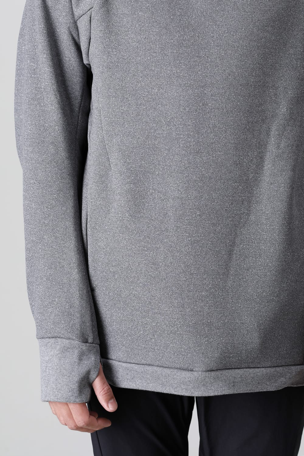 Covered Neck L/S T.Gray