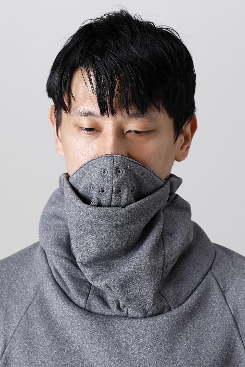 Covered Neck L/S T.Gray