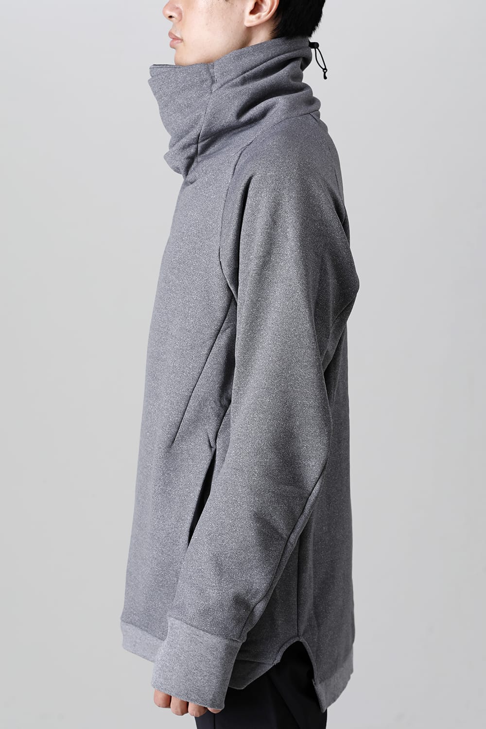 Covered Neck L/S T.Gray