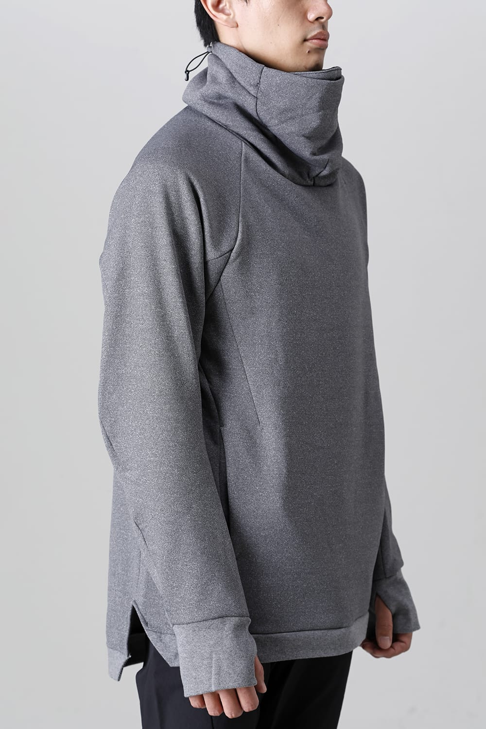 Covered Neck L/S T.Gray